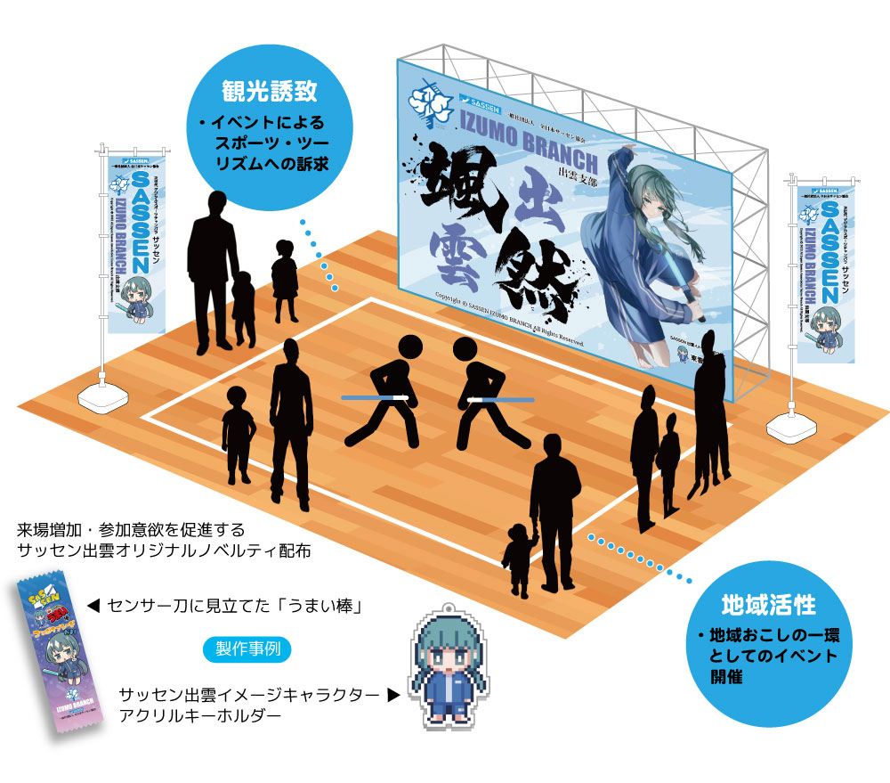 オリジナルコンテンツを活かしたSASEN出雲の強み